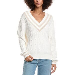 The Upside Womens  Louie Knitted Sweater, White